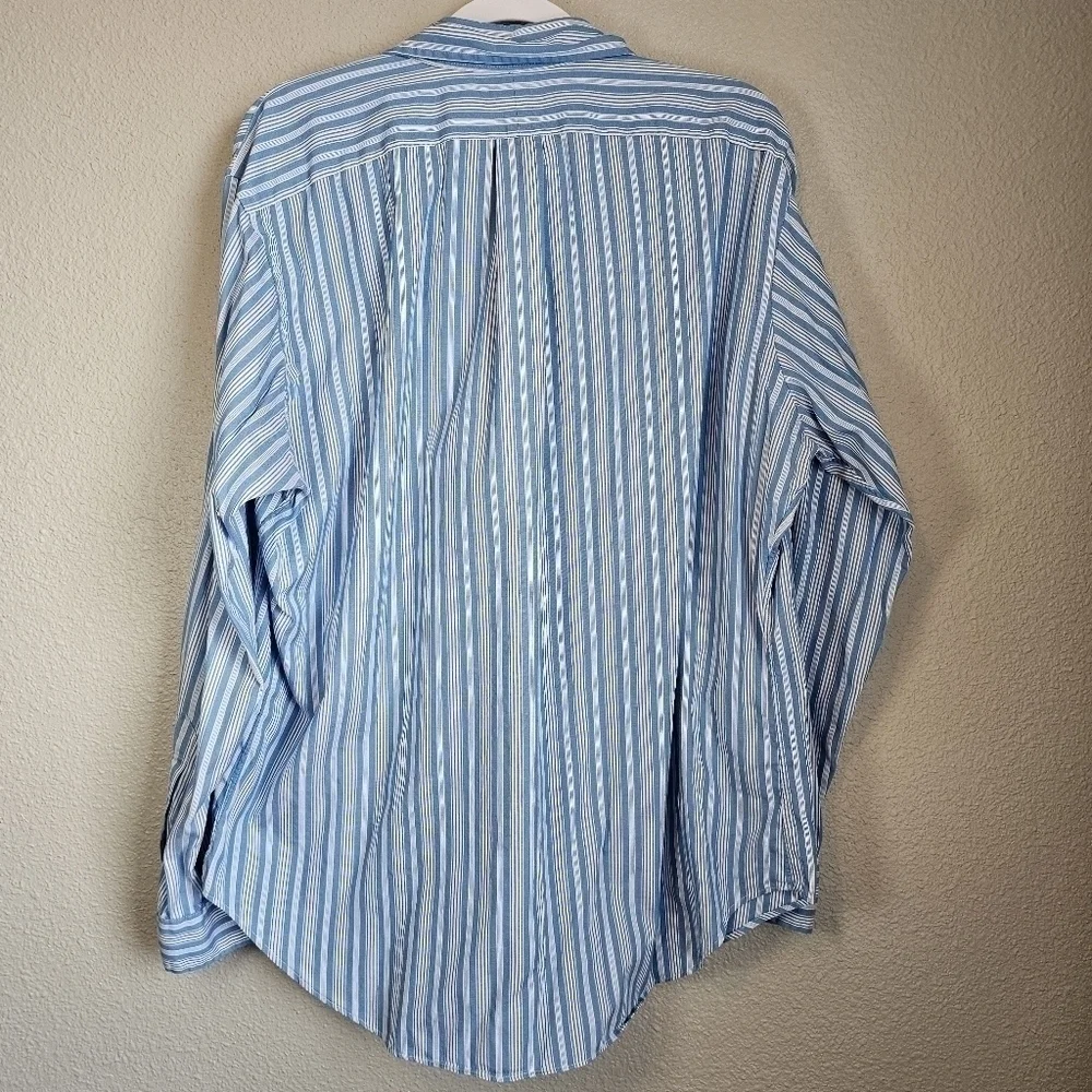 POLO Ralph Lauren men's striped long sleeve dress shirt size 16.5 34 / 35